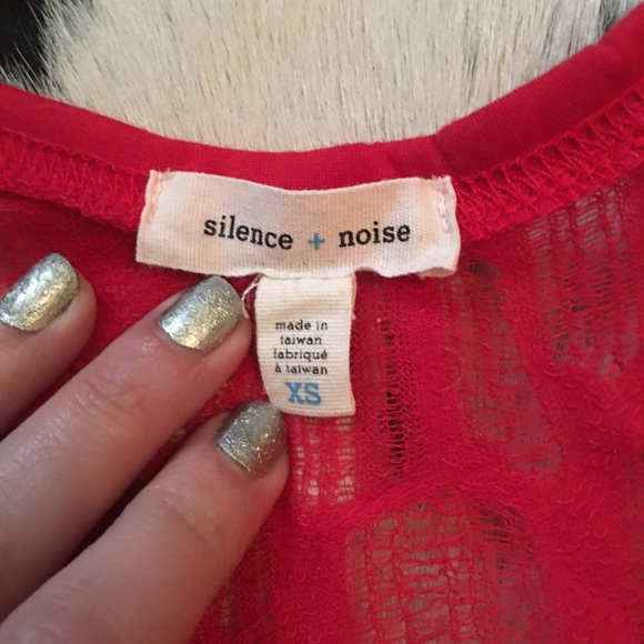 UO Silence + Noise red gauze tank top - Picture 5 of 5